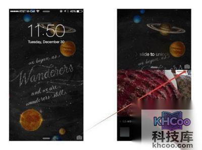 iPhone拍照技巧;快速开启相机