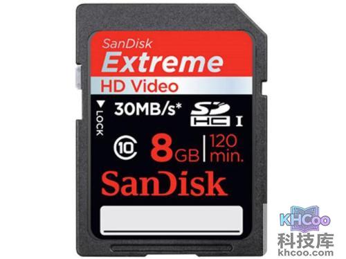 闪迪至尊极速(Extreme HD Video SDHC)卡 8G