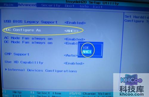 神舟优雅A560 i7 D1笔记本IDE怎么变成A