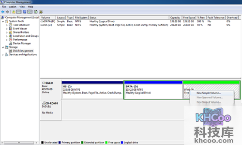 Win7 下如何分割硬盘