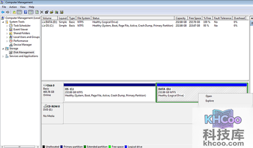 Win7 下如何分割硬盘