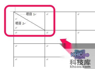Word2010怎么绘制斜线表头5