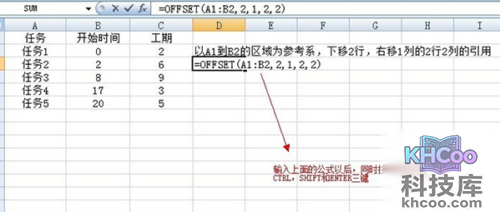 offset函数的使用方法