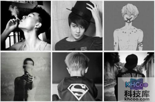 qq头像黑白男生?