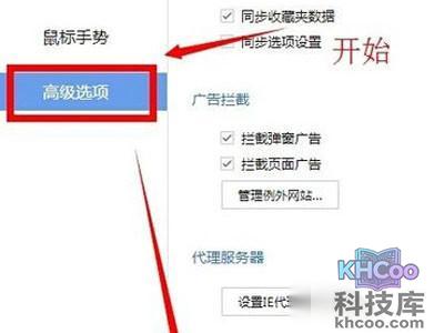 点击“高级选项”