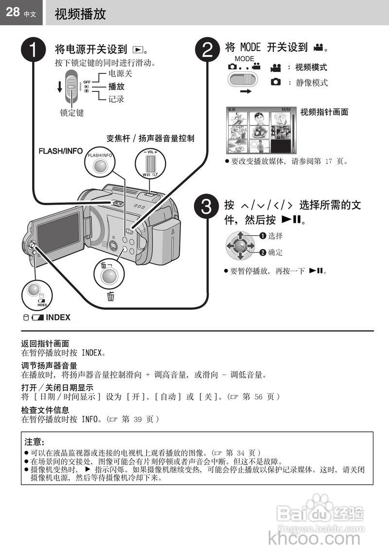 jvc摄像机使用说明及注意事项介绍