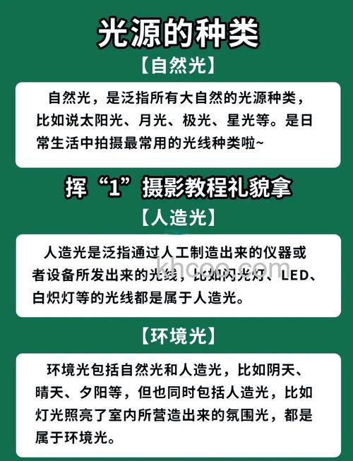 光质如何选择 如何利用好自然光进去拍摄【详解】