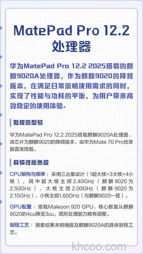华为MatePadPro2采用什么处理器-处理器性能如何