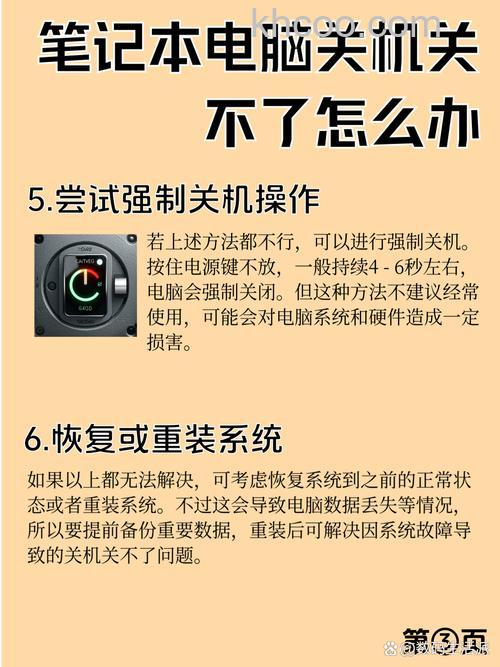 电脑关不了机怎么办？