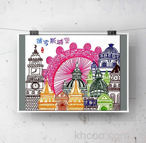 如何组合色彩线条拍出特色城市建筑