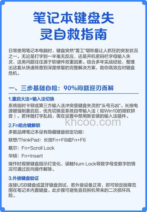 笔记本键盘失灵怎么办 笔记本键盘失灵原因及解决方法