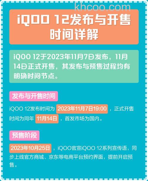 iQOO12什么时候开售 iQOO12开售时间【详解】