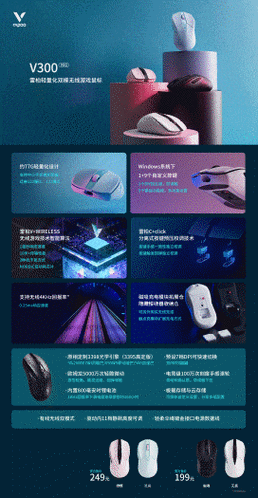 雷柏v300c鼠标如何 雷柏v300c鼠标介绍【详解】