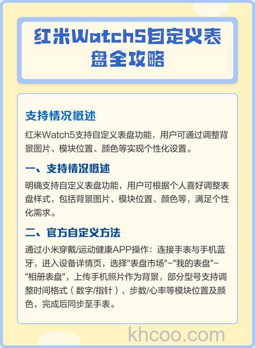 红米watch怎么自定义表盘-怎么自定义表盘