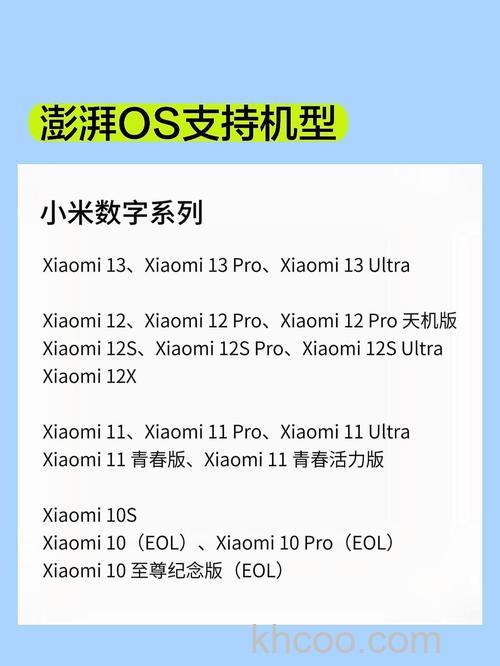 小米旧款机型支持澎湃OS吗【详解】