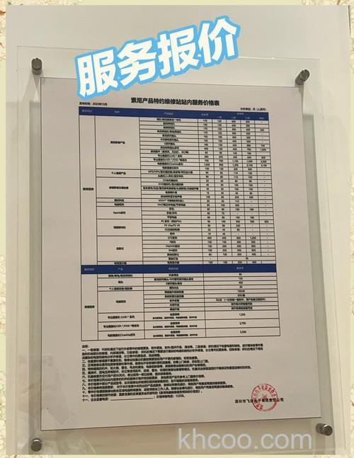 部分城市sony维修站点信息分享