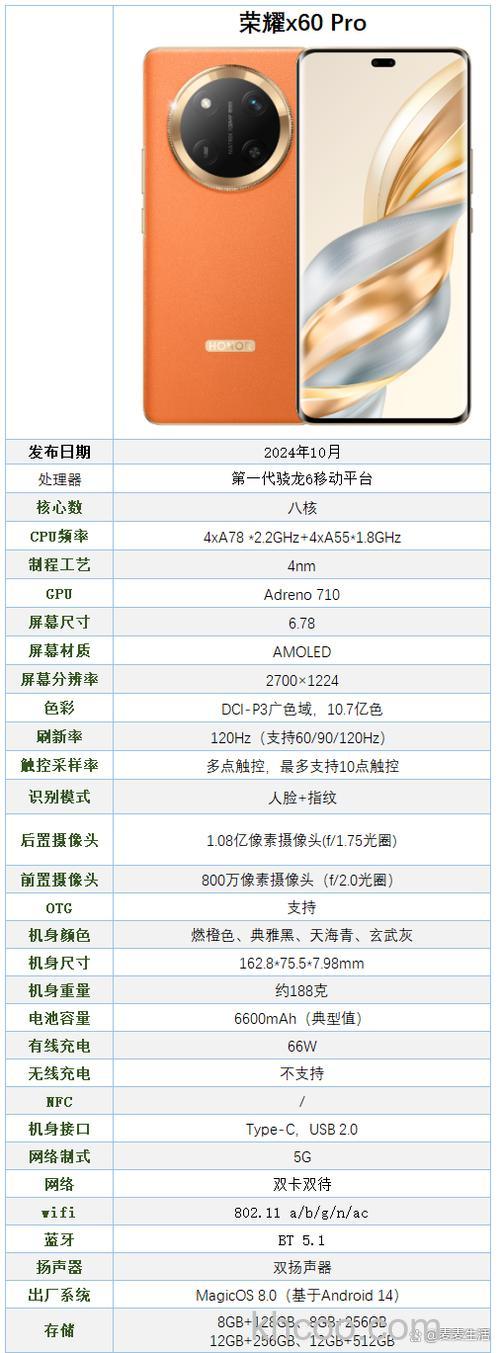 荣耀x60pro配置怎么样 荣耀x60pro配置参数【详解】