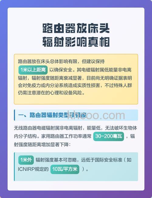 无线路由器放在床附近对人有辐射么？