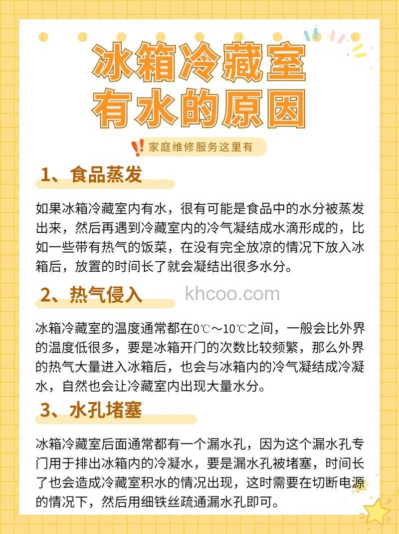 冰箱冷藏室有水却不制冷是怎么回事 冰箱冷藏室有水却不制冷的原因及解决方法【详解】