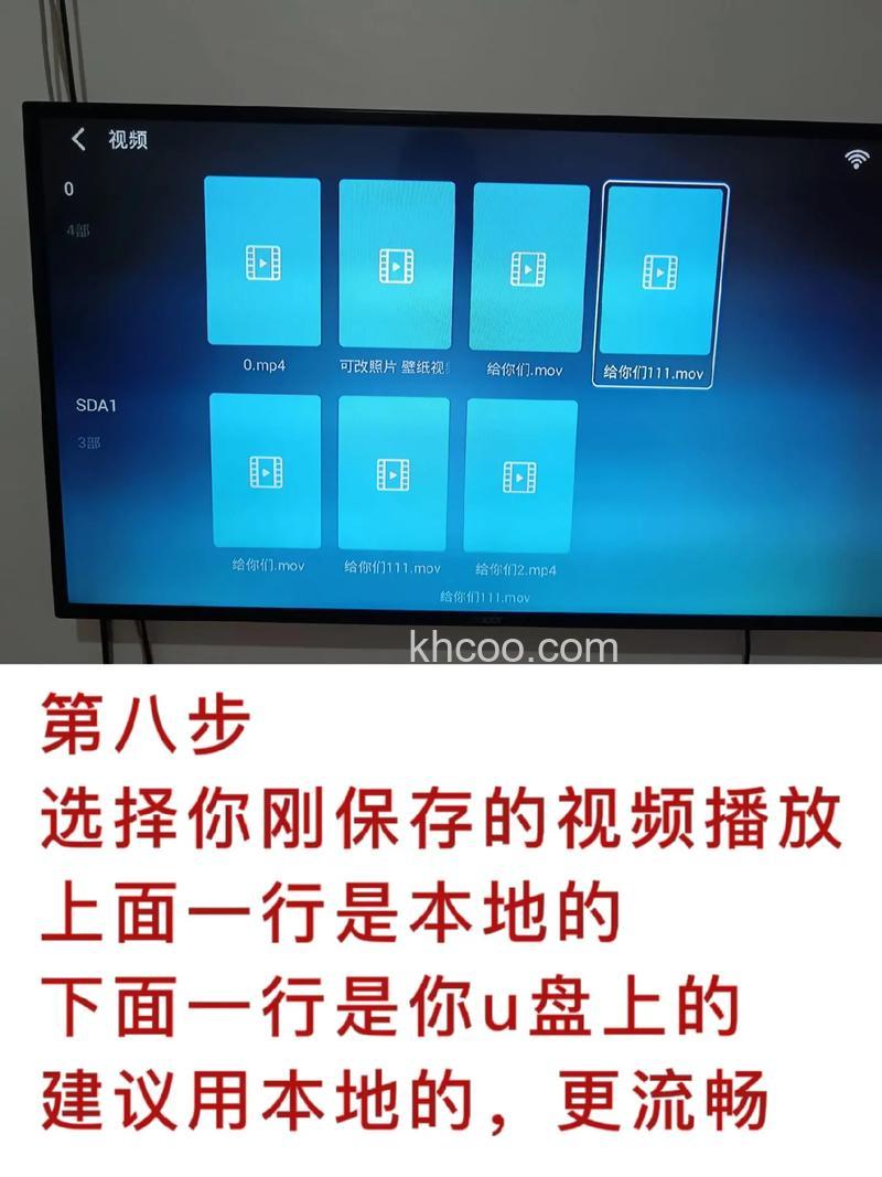 怎么在电视上播放U盘里的视频，求详细步骤