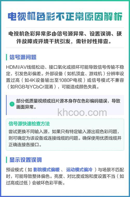 电视机色彩失真原因有哪些 电视机色彩失真解决办法