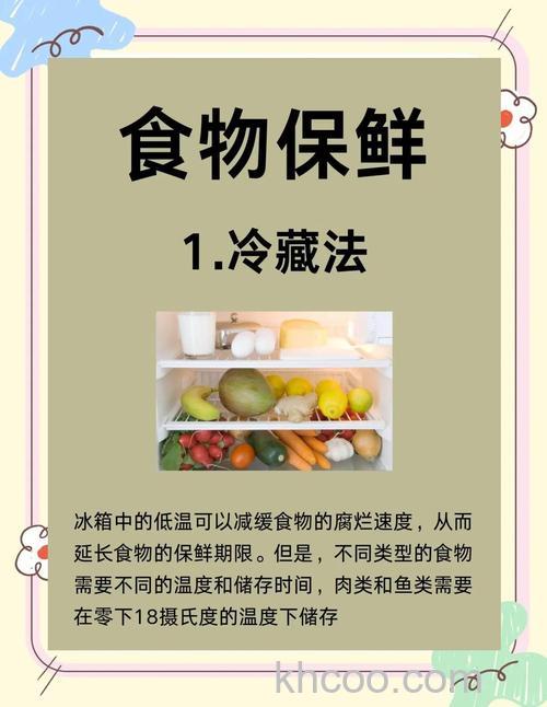 如何在保持食品保鲜的同时降低耗电量【详解】