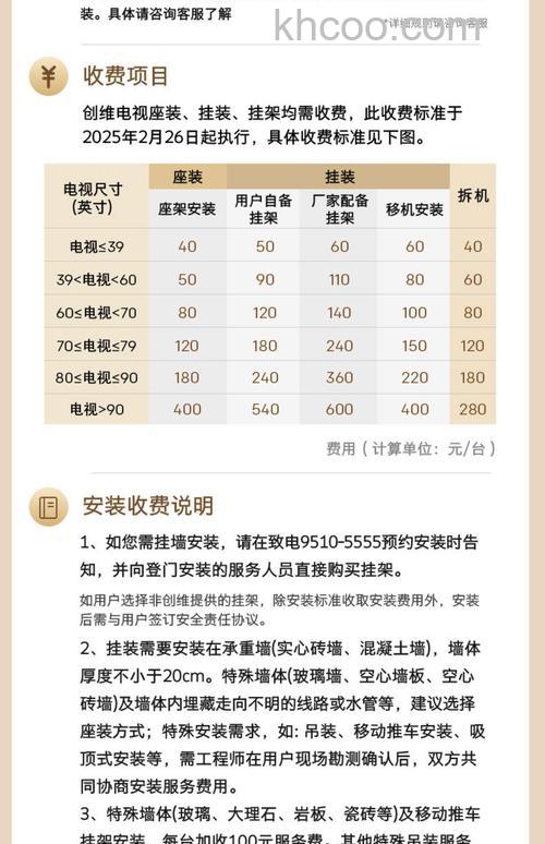 安装电视价格多少 平板电视安装方法【详解】