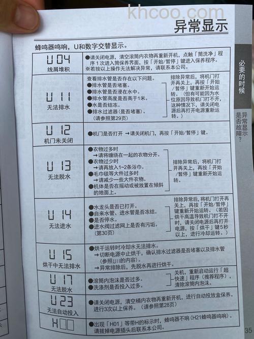 洗衣机显示u怎么办 洗衣机显示u解决方法【详解】