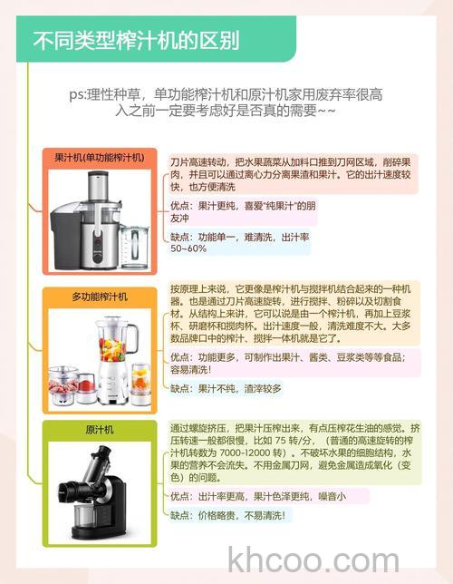 怎样选购榨汁机好 选购榨汁机技巧【详解】