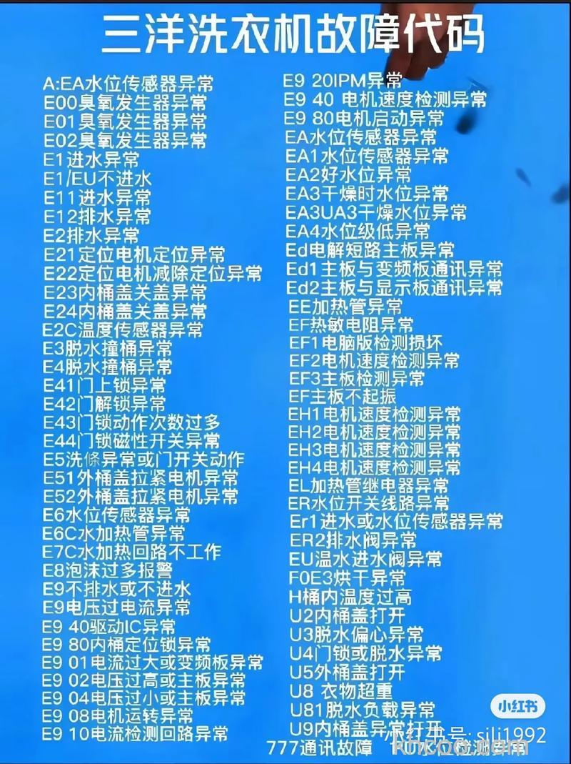 三洋滚筒洗衣机故障代码e908怎么回事 三洋滚筒洗衣机故障代码e908介绍【详解】