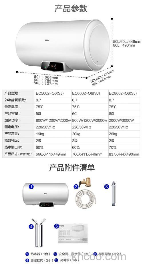 海尔80升热水器哪款性价比最高 海尔80升热水器介绍【详解】