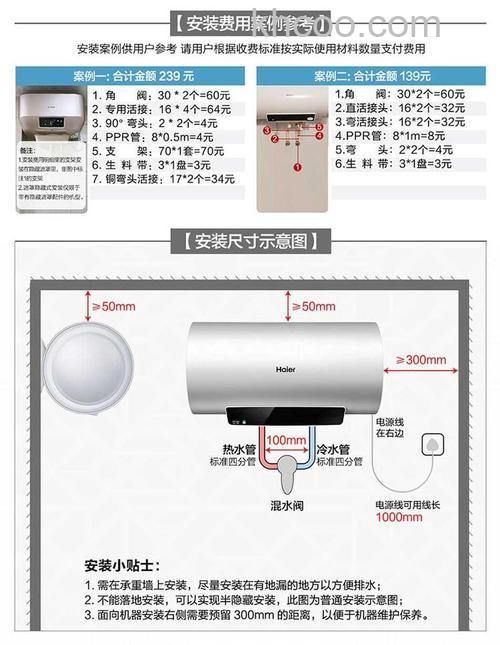 海尔电热水器电线有多长 海尔电热水器电线长度选择原则【详解】