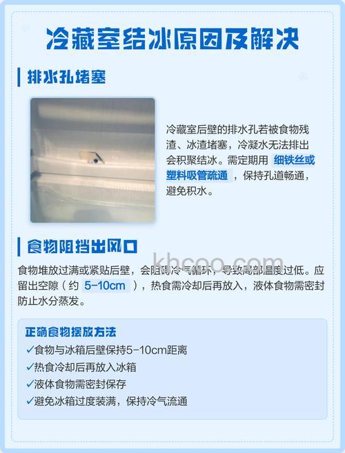 对开门冰箱冷藏室结冰的原因 对开门冰箱冷藏室结冰解决方法【详细介绍】