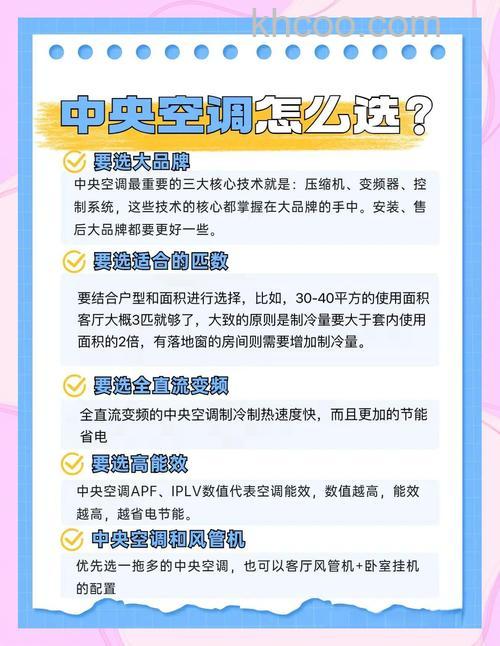 买中央空调有哪些注意事项 中央空调选购方法【详解】