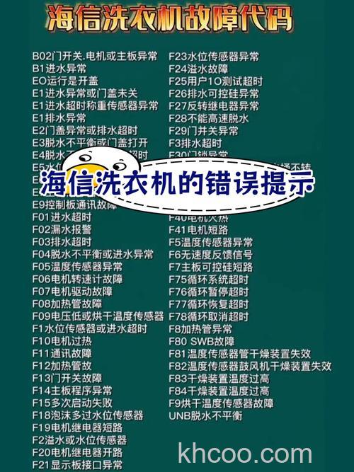 海信洗衣机故障代码F1怎么办 海信洗衣机故障代码F1解决方法【详解】