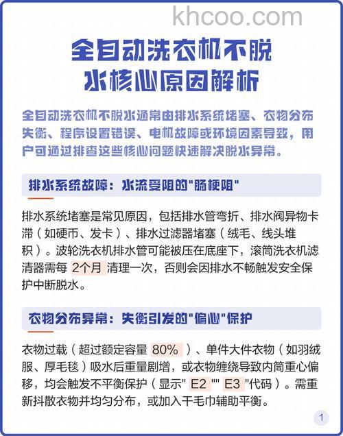 全自动洗衣机不洗衣服可以脱水是什么原因【原因分析】