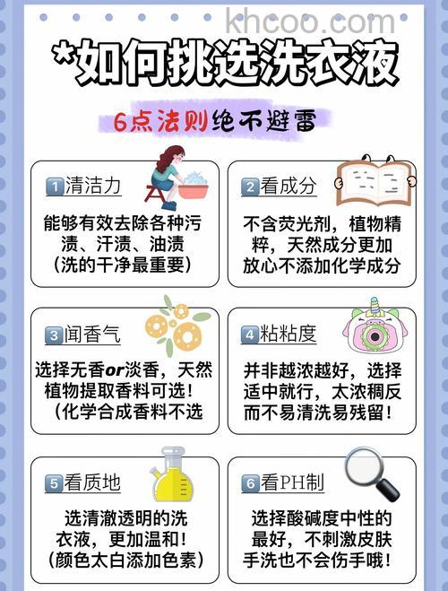 如何选择洗衣液 选择洗衣液技巧【详解】