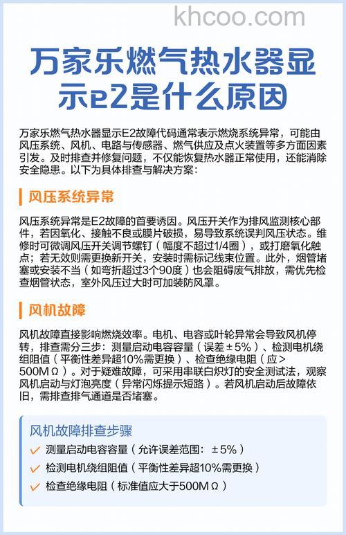 热水器屏幕显示e2故障代码怎么办 热水器屏幕显示e2故障代码处理方法【详解】