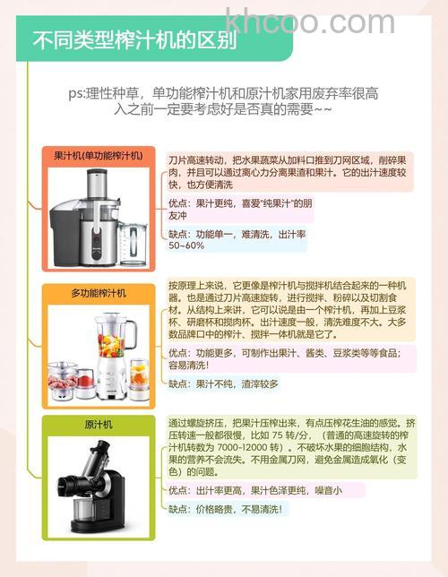 如何选购家用榨汁机比较好 选购优质榨汁机技巧【详解】