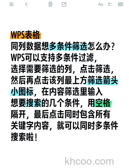 Wps表格中怎么快速筛选文本 WPS快速筛选文字的方法