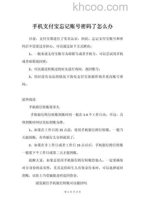 支付宝密码忘记了怎么办