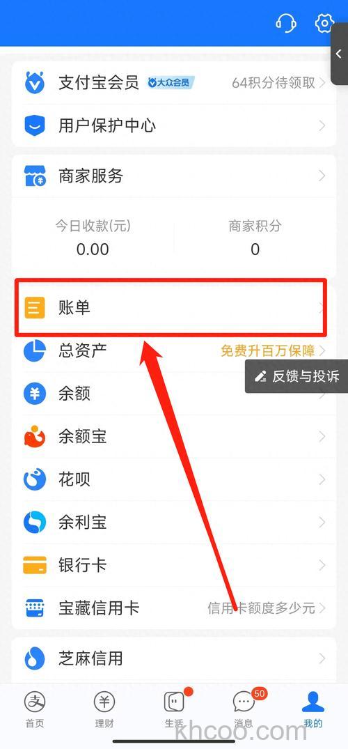 支付宝付款后在哪里可看到付款情况及记录