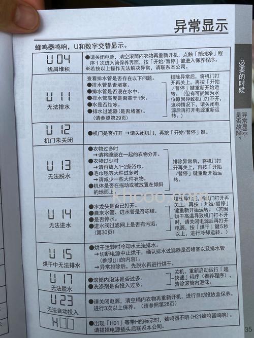 洗衣机显示U时怎么办 洗衣机显示U时解决方法【详细步骤】