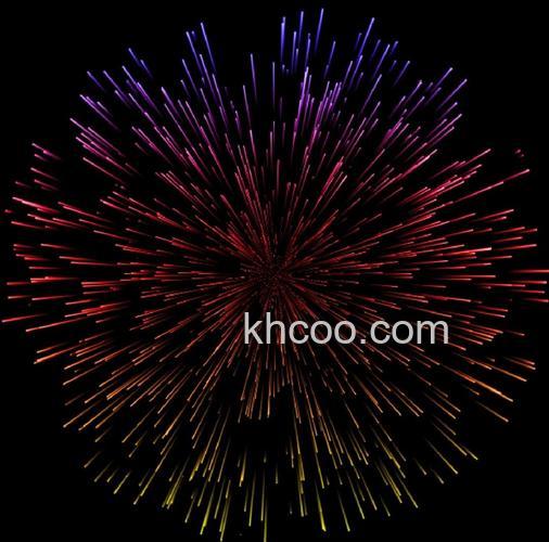 ps如何制作漂亮的烟花效果图