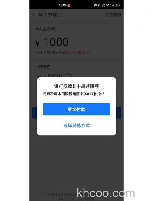 支付宝安阳市商业银行储蓄卡快捷支付的限额是多少