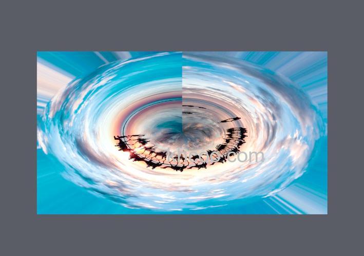 photoshop自由变换工具制作视觉上的错觉