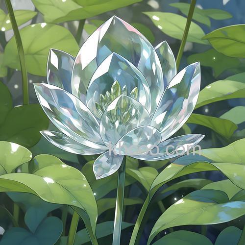 ps制作漂亮的水晶花效果