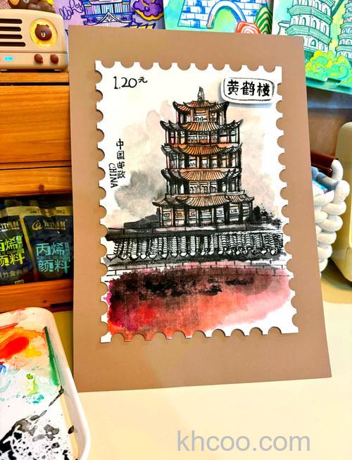 ps怎么制作一张精致漂亮的中国画邮票