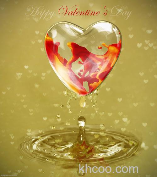 Photoshop制作浪漫的超现实玻璃罩情人节海报