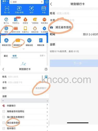 支付宝能否用卡通支付转账到银行卡